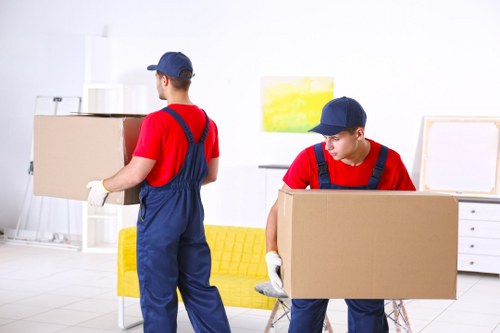 Professional packing services in Walworth preparing boxes for a home move