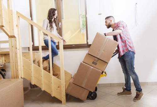 Careful loading of furniture for small removals in Walworth